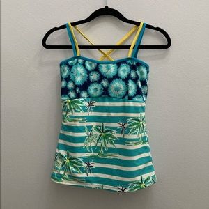 Lime Ricki Tankini Swim Top